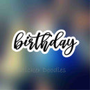 birthday - Sticker