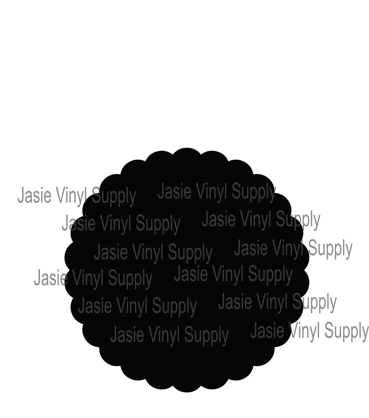 Acrylic- Scalloped Circle Keychain