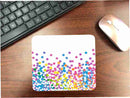 Confetti White Mouse Pad