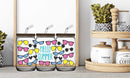 16oz Glass Jar Sublimation Wrap-- Hello Summer Sunglasses