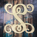 Wood Door Hanger - Single letter