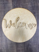 Wood Shape- Welcome / Circle
