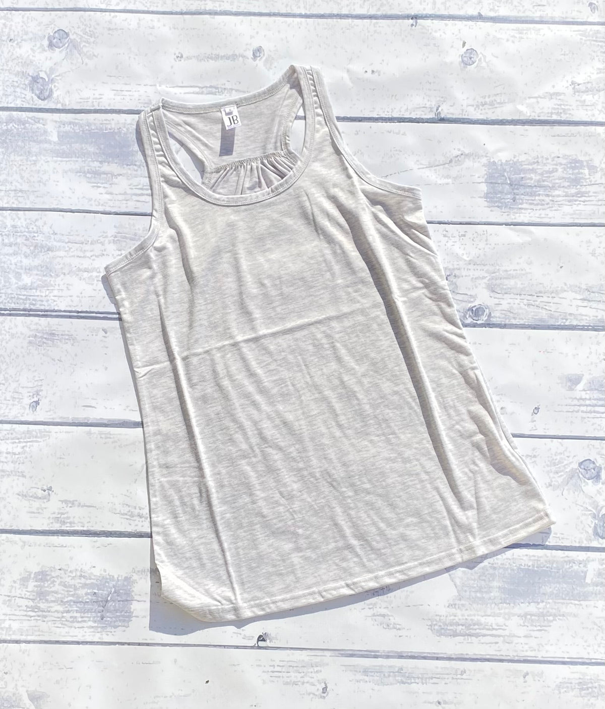 Polyester Flowy Tank - Grey