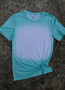 Polyester Bleach T-Shirt - Mint