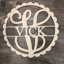 Scalloped Circle - Wood Design