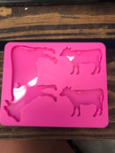 Cow family mold
