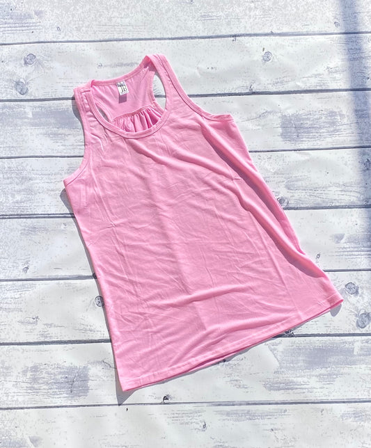 Polyester Flowy Tank - Ballerina Pink