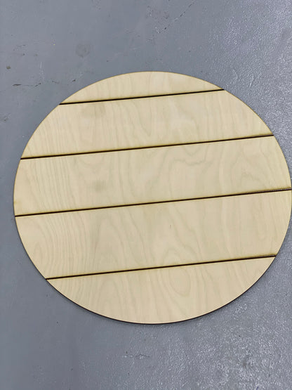Faux Shiplap circle