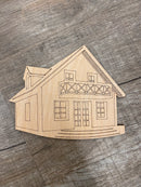 Wood Shape- House