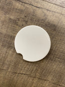 Sublimation Blank Car Coaster - 2.56" - Round w/Divot