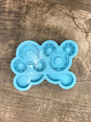 Donut mouse head straw topper