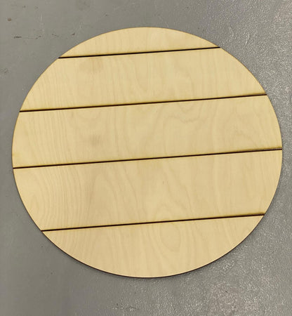 Faux Shiplap circle