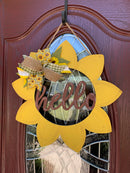 Sunflower Hello - Wood Cutout unfinished