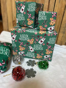 Milk & Cookies with Bow Wrapping Paper