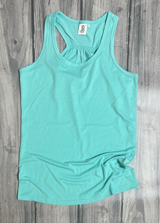Polyester Flowy Tank - Mint