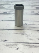 12 oz Can Cooler with grey rim