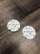 Car Coasters - Llamas & Hearts