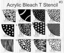 Acrylic Bleach T Stencil
