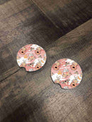 Car Coasters - Pink Honeycombs