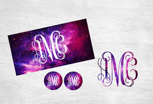 Purple & Pink Galaxy Car Kit