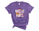 witchy vibes tie dye circle - Transfer
